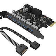 Card chuyển đổi PCI-Express 7 Port USB 3.0 cho máy tính bàn ORICO PVU3-502I (Đen)- Hàng nhập khẩu thumbnail