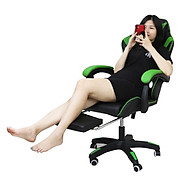 Ghế chơi game, ghế gaming cao cấp G21, có để chân và massage thumbnail
