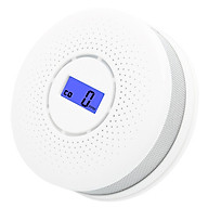 Combined Smoke Detection Alarm for Smoke and Carbon Monoxide Battery Operated Smoke CO Alarm Detector with Display Round thumbnail