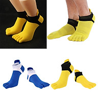 4pcs Soft Breathable Low Cut Toe Socks Sports Crew Boot Socks Casual Hosiery thumbnail