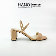 HANO - Sandal nữ gót vuông 5cm quai ngang mảnh SD0039 thumbnail