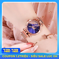 Đồng hồ thời trang nữ đeo tay dây từ nam châm thiên nga lấp lánh DH94 thumbnail