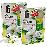 Combo 2 hộp 6 nến thơm tinh dầu Tealight Admit Lilly - hương hoa ly, nến trang trí, thơm phòng, thư giãn, khử mùi thumbnail