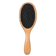Boar Bristle Brush with Wooden Handle Anti-static Comb Scalp Massage Hair Care Tool thumbnail