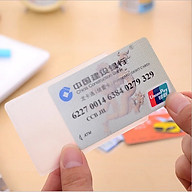 Combo 10 vỏ bọc thẻ căn cước, thẻ tín dụng, bằng lái xe ATM trong suốt mặt nhám, vỏ bọc thẻ chất liệu PVC mềm dẻo, không thấm nước-VBT thumbnail