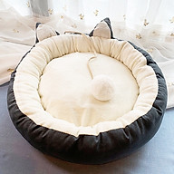 Nệm ngủ tròn mèo đuôi bông cho chó mèo (Giao màu ngẫu nhiên) thumbnail