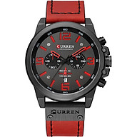 CURREN 8314 Men Watch Quartz Brand Watch Wristwatch Calendar Hour Minute Time Display Leather Watch thumbnail