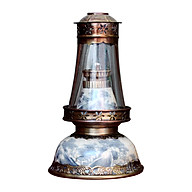 Đèn thờ dầu men rạn Bát Úp cổ gốm sứ Bát Tràng (đèn dầu, đèn thờ cúng) thumbnail