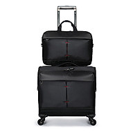 Combo bộ vali vải chống nước size 16 và cặp đựng laptop 14 inch màu đen TT554 thumbnail