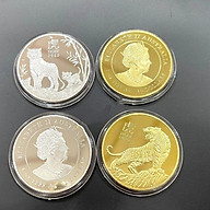 Tiền Xu May Mắn - Đồng Xu hình con Cọp Vàng Lì Xì Tết 2022 của Úc thumbnail