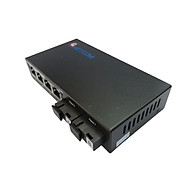 Switch quang PoE chuyển tiếp Gnetcom HL-2F4EP-SC 2 port fiber,4 lan 10 100MB - Hàng Chính hãng thumbnail