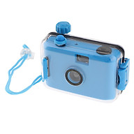 Underwater Waterproof Lomo Camera Mini Cute 35mm Film With Housing Case Blue thumbnail