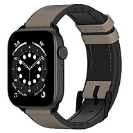 Dây da Chống Nước SwitchEasy Hybrid Silicone-Leather Dành Cho Apple Watch Series (1 7 SE) Size 38 40 41mm và 42 44 45mm_ Hàng Chính Hãng thumbnail