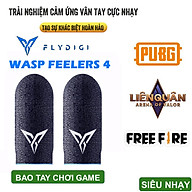 Bộ găng tay chơi game Flydigi Wasp Feelers 4 Sợi Ion Bạc cao cấp cảm ứng - bao tay chơi game PUBG, Liên quân, chống mồ hôi, cực nhạy, co giãn cực tốt - Hàng chính hãng thumbnail