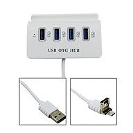 Bộ chia 4 Cổng USB OTG HUB với Dock AZONE cho điện thoại thông minh & Máy Tính thumbnail