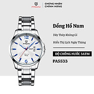 Đồng hồ nam PAGINI PA5533W dây thép không gỉ - Lịch ngày cao cấp thumbnail