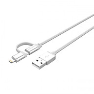 Cáp sạc USB type C tích hợp đầu chuyển đổi Linghtning Philips DLC4541VB - Hàng Chính Hãng thumbnail