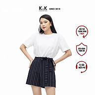 Áo Thun Nữ K&K Fashion ASM06-29 Màu Trắng Cổ Tròn Tay Ngắn thumbnail