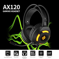Ajazz AX120 - 7.1 Channel Stereo Gaming Headset Noise Cancelling Over Ear Headphones with Mic Bass Surround Soft Memory thumbnail