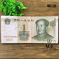 Tờ tiền China 1 Yuan 1999 hình ông Mao Trạch Đông - Chất lượng cũ. thumbnail