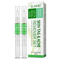 ELAIMEI Skin Tag Remover Pen 3ML 2 Alternative Non-Greasy Skin Tag Cream Mole Corrector with Repair Pads Reduce The thumbnail