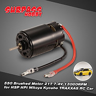 SUPERPASS HOBBY 550 Brushed Motor 21T 7.4V 13000RPM for HSP HPI Wltoys Kyosho TRAXXAS RC Car thumbnail