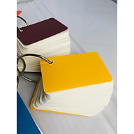 combo 1000 thẻ flashcard trắng 5x8cm giấy ivory cao cấp bo góc tặng kèm khoen+ bìa bộ thẻ ghi nhớ học từ vựng anh nhật hàn (màu bìa ngẫu nhiên) thumbnail