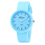 Women Fashion Simple Wrist Watch Silica Gel Band Alloy Case Quartz Watch thumbnail