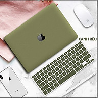 COMBO 3in1 - Case, ốp kèm phủ phím dành cho Macbook - Màu Xanh Rêu [Tặng kèm nút chống bụi Macbook - Màu ngẫu nhiên] - Hàng chính hãng thumbnail