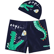 Combo quần + nón bơi cho bé hình cá sấu thoải mái ngộ nghĩnh Cleacco - Hàng chính hãng thumbnail