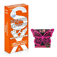 Bao Cao Su Mỏng Trơn Không Mùi Sagami Love Me Orange (Hộp 10 Chiếc) - Tặng Bcs Jex Glamourous Butterfly (1 Chiếc) - Hàng Chính Hãng 100% - Che Tên Sản Phẩm - SHOP ADAM thumbnail