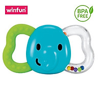 Đồ chơi cầm tay xúc xắc hình voi kiêm gặm nướu mềm Winfun 0165 - tặng đồ chơi tắm 2 món thumbnail