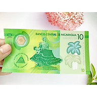 Tiền 10 Cordobas của Nicaragua ở Nam Mỹ , mới , tiền Polyme , tặng phơi nylon bảo quản tiền thumbnail