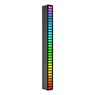 RGB Sound Control Rhythm Lights 32 LED 18 Colors Audio Spectrum Mode 5 Levels of Speed 4 Levels of Brightness TYPE-C USB thumbnail