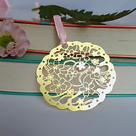 Bookmark kim loại họa tiết sakura hình đám mây hoa thumbnail
