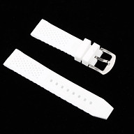 Silicone Wristwatch Band Soft Rubber Replacement Strap Belt Waterproof White thumbnail