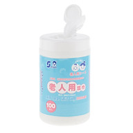 Adults Women Men Personal Body Cleansing Wipes Disposable 100 Wipes Bottle thumbnail