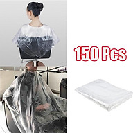 150pcs Transparent Disposable Hair Cutting Cape Salon Dress For Hairdresser thumbnail
