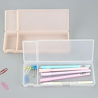 Plastic Pencil Box School Pencil Case Storage Office Tabletop Supplies Green thumbnail