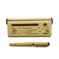 Bộ bút gỗ cao cấp tặng người yêu - mẫu 01 (Kèm hộp đựng sang trọng) thumbnail
