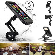 Giá đỡ SmileBox kẹp điện thoại loại lớn kèm ốp chống mưa chống nước chuẩn IPX4 kẹp vào ghi đông xe đạp, kẹp gắn kính chiếu hậu xe máy xoay ngang dọc tay đỡ loại dài- Hàng chính hãng thumbnail