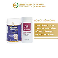 Bộ đôi viên uống tinh dầu hoa anh thảo Golden Health & viên uống hỗ trợ làm đẹp da Bio Collagen thumbnail