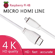 Cable chuyển microHDMI to HDMI Official dành cho Raspberry Pi 4 - Hàng Chính Hãng thumbnail