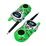 2x Green Color Electronic Walkie Talkie, Kids Outdoor Communication Toy, Two Way Radio thumbnail