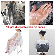 100PC Disposable Hair Cutting Cape Hair Salon Apron Gown Hairdresser Capes thumbnail