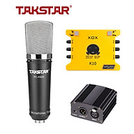 Combo mic thu âm Takstar PC K600, Soundcard K10 - HÀNG CHÍNH HÃNG thumbnail