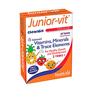 Healthaid Junior Vit, Cung cấp đầy đủ Vitamin và khoáng chất giúp trẻ cao lơn hơn, hết biếng ăn thumbnail