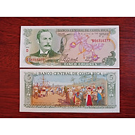 Tờ tiền Costa Rica 5 Colones 1989 , tờ mua may bán đắt - Mới 100% UNC , Tiền Châu Mỹ thumbnail