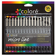Colore 16Pcs Set Ultra Fine Tip Micro Line Color Pen Set Painting Drawing Pens Art Supplies thumbnail