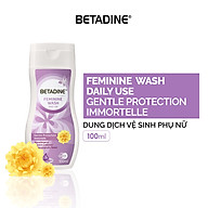 Dung dịch vệ sinh phụ nữ Betadine Feminine Wash Daily Use Gentle Protection Immortelle 100ml thumbnail